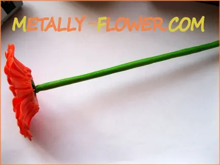 Гербера холодний фарфор - майстер-клас, metally flower (холодний) Гербера холодний фарфор - майстер-клас, metally flower