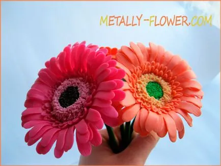 Гербера холодний фарфор - майстер-клас, metally flower (гербера) Гербера холодний фарфор - майстер-клас, metally flower