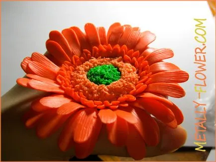 Гербера холодний фарфор - майстер-клас, metally flower (гербера) Гербера холодний фарфор - майстер-клас, metally flower
