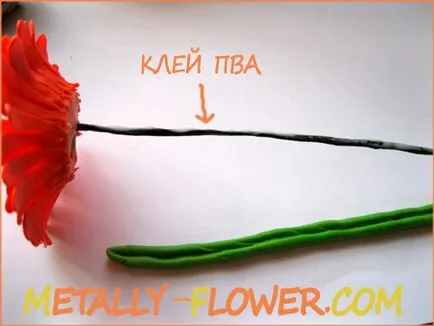 Гербера холодний фарфор - майстер-клас, metally flower (холодний) Гербера холодний фарфор - майстер-клас, metally flower