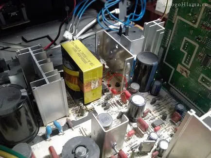 Зображення на телевізорі розтягнуто по горизонталі (цього трансформатора самий) Зображення на телевізорі розтягнуто по горизонталі