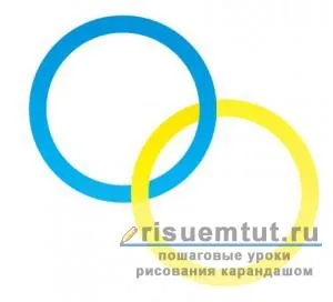 Як намалювати олімпійські кільця олівцем поетапно - малюємо тут