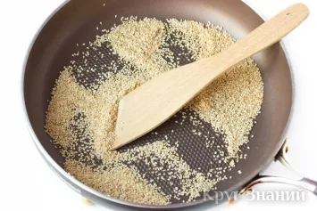 Як обсмажити кунжут - коло знань (кунжут) Як обсмажити кунжут - коло знань