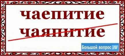 Як пишеться чаювання - або - чаяпітіе (українська мова) Як пишеться чаювання - або - чаяпітіе