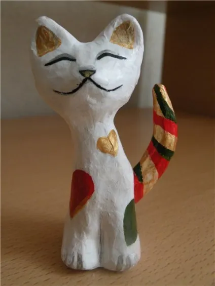 Робимо кішечку з пап'є-маше - ярмарок майстрів - ручна робота, handmade (фарби акрилові) Робимо кішечку з пап'є-маше - ярмарок майстрів - ручна робота, handmade