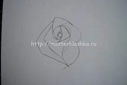 Як малюється троянда, мастерклашка