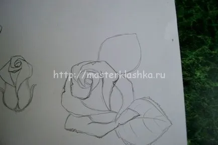 Як малюється троянда, мастерклашка
