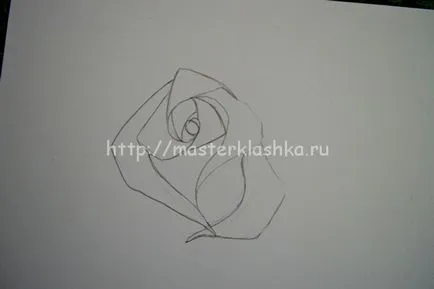 Як малюється троянда, мастерклашка