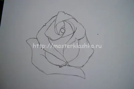 Як малюється троянда, мастерклашка
