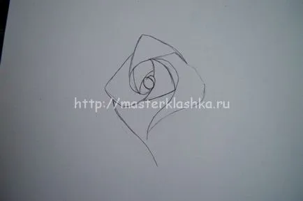Як малюється троянда, мастерклашка