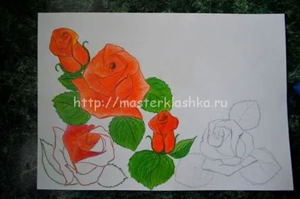 Як малюється троянда, мастерклашка