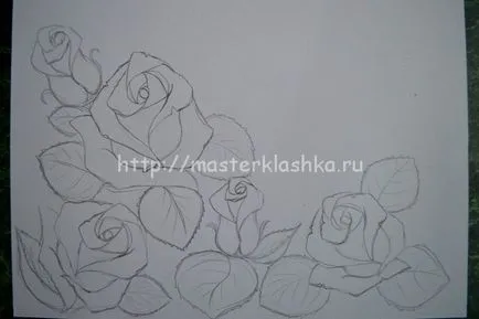Як малюється троянда, мастерклашка