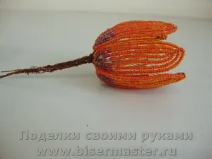 Як зробити з бісеру рябчик імператорський або царська корона, бісер майстер