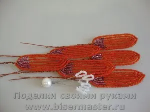 Як зробити з бісеру рябчик імператорський або царська корона, бісер майстер