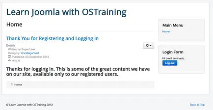 Як приховати контент від зареєстрованих joomla користувачів - joomspider, уроки joomla, скачати (користувачів) Як приховати контент від зареєстрованих joomla користувачів - joomspider, уроки joomla, скачати