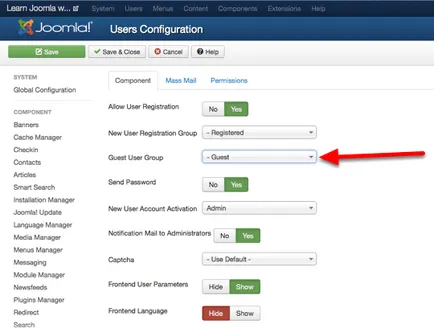 Як приховати контент від зареєстрованих joomla користувачів - joomspider, уроки joomla, скачати (користувачів) Як приховати контент від зареєстрованих joomla користувачів - joomspider, уроки joomla, скачати