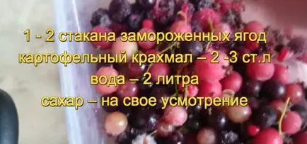 Як зварити кисіль із заморожених ягід і крохмалю (зварити) Як зварити кисіль із заморожених ягід і крохмалю