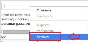 Як вивести html, php, css код в статті без плагіна, замітки вебмастера