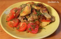 Картопля, запечена з грибами і овочами в духовці - рецепт з фото (картопля) Картопля, запечена з грибами і овочами в духовці - рецепт з фото