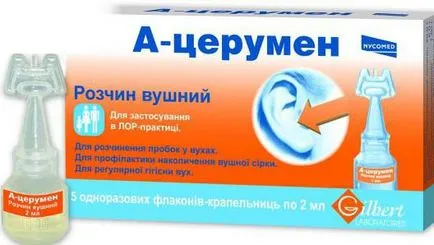 Краплі від сірчаної пробки в вухах для видалення, ціна