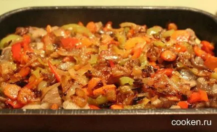 Картопля, запечена з грибами і овочами в духовці - рецепт з фото (картопля) Картопля, запечена з грибами і овочами в духовці - рецепт з фото