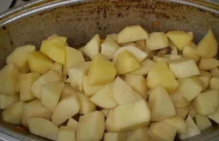 Картопля тушкована з куркою (картопля) Картопля тушкована з куркою