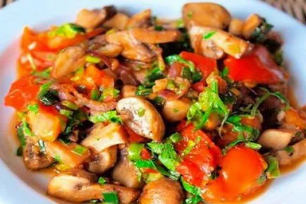 Картопля, запечена з грибами і овочами в духовці; картопля, тушкований з грибами і овочами (запечена) Картопля, запечена з грибами і овочами в духовці; картопля, тушкований з грибами і овочами