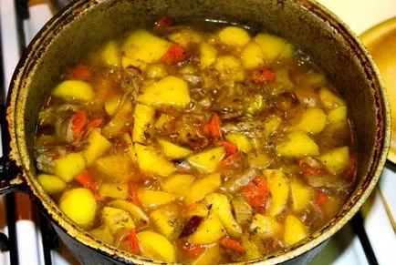 Картопля з грибами і овочами - покроковий рецепт (картопля) Картопля з грибами і овочами - покроковий рецепт