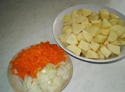 Картопля тушкована з куркою (картопля) Картопля тушкована з куркою