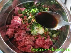 Китайські коржі з мясом - покроковий рецепт з фото, швидко і смачно