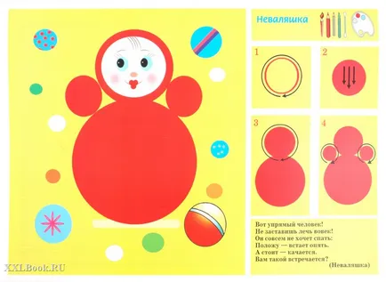 Конспект відкритого заняття з малювання «неваляшка» для молодшої групи дитячого садка - з,
