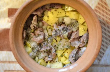 Курячі шлуночки з картоплею - рецепт з покроковими фото (курячі шлуночки з картоплею) Курячі шлуночки з картоплею - рецепт з покроковими фото
