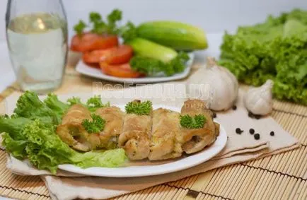 Курячі рулетики з огірком в духовці, рецепт з покроковими фото, всі страви (духовці) Курячі рулетики з огірком в духовці, рецепт з покроковими фото, всі страви