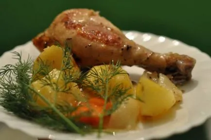 Курка з овочами в пакеті для запікання - покроковий рецепт з фото на (курка) Курка з овочами в пакеті для запікання - покроковий рецепт з фото на