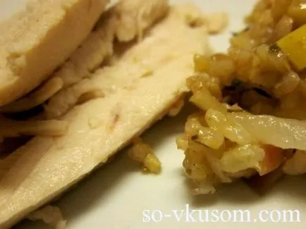 Курка, фарширована рисом і яблуками, рецепти з фото (часник) Курка, фарширована рисом і яблуками, рецепти з фото