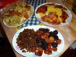 Плов азербайджанський з куркою і солодощами (Азербайджанський святковий плов) Плов азербайджанський з куркою і солодощами
