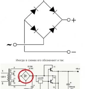 Діодний міст схема