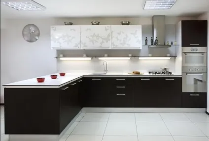 Дизайн чорно білої кухні 100 прикладів - фото дизайн кухні (білої) Дизайн чорно білої кухні 100 прикладів - фото дизайн кухні