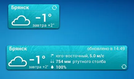 Кращий віджет погоди для андроїд - від яндекса