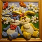 Маска кішечки з картону - зелений будинок (картону) Маска кішечки з картону - зелений будинок