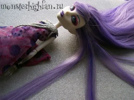 Майстер-клас як привести в порядок затрёпанние волосся, monster high світ монстрів (затрёпанние) Майстер-клас як привести в порядок затрёпанние волосся, monster high світ монстрів