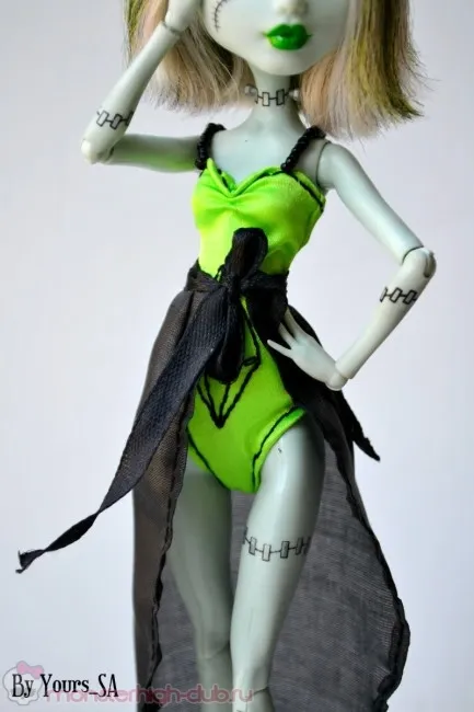 Майстер клас закритий купальник і парео, monster high (закритий) Майстер клас закритий купальник і парео, monster high