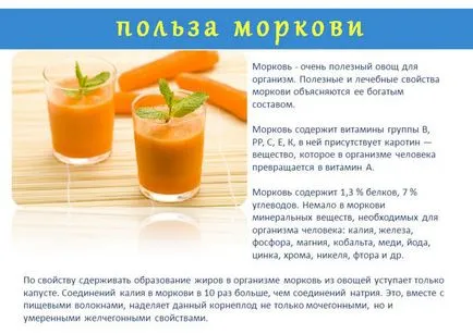 Морква корисні властивості і протипоказання (ймовірність розвитку раку) Морква корисні властивості і протипоказання