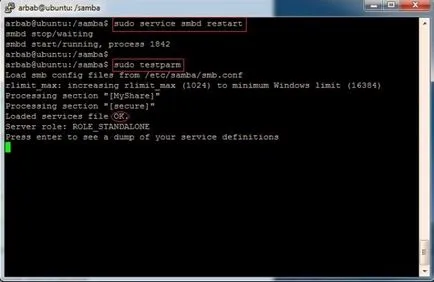 Налаштування samba ubuntu