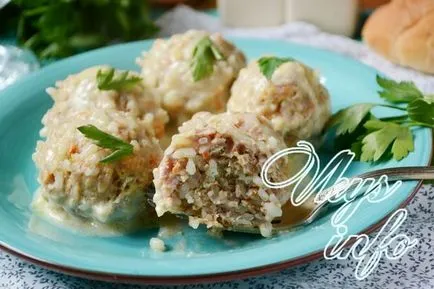 М'ясні їжачки з рисом на сковороді рецепт з фото (сковороді) М'ясні їжачки з рисом на сковороді рецепт з фото