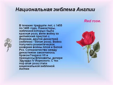 Національна емблема Англії - презентація 161336-10 (символи) Національна емблема Англії - презентація 161336-10