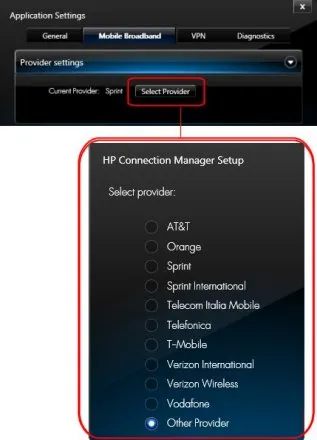 Ноутбуки hp - підключення до бездротової глобальної мережі 3 покоління за допомогою програми connection (підключення) Ноутбуки hp - підключення до бездротової глобальної мережі 3 покоління за допомогою програми connection