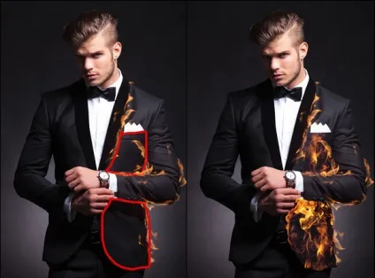 Додаємо вогонь на фотографію в фотошоп - photoshop for you (новий шар поверх) Додаємо вогонь на фотографію в фотошоп - photoshop for you