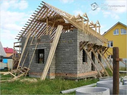 Будинок з арболита своїми руками, будуємо будинок самі (Завдяки цьому можете) Будинок з арболита своїми руками, будуємо будинок самі