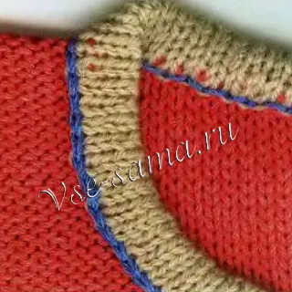 Обробка горловини спицями